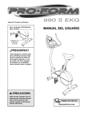ProForm 980s Spanish Manual