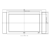 Sony FWD-32LX1 Mechanical diagram (display & SSSP32FW speakers)