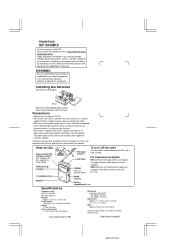 Sony icfs10mk2 Primary User Manual