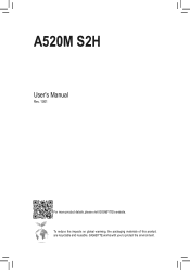 Gigabyte A520M S2H User Manual