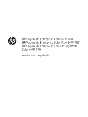 HP PageWide Color MFP 774 Warranty and Legal Guide 1