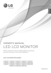 LG 24M37H-B Owners Manual - English
