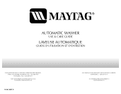 Maytag MTW5800TW Use and Care Guide