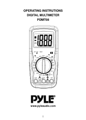 Pyle PDMT08 PDMT08 Manual 1