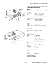 Epson PowerLite 715c Product Information Guide
