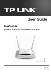 TP-Link TL-WR842ND TL-WR842ND V1 User Guide