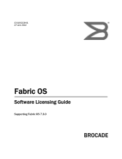 Dell Brocade 5100 Brocade 7.3.0 Fabric OS Software Licensing Guide