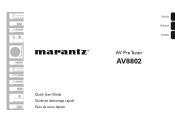 Marantz AV8802 Quick Start Guide in English