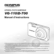 Olympus VG-110 VG-110 Manuel d'instructions (Fran栩s)