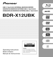 Pioneer BDR-X12UBK Owners Manual