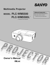 Sanyo PLC-WM5500/L Owners Manual