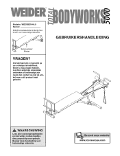 Weider Total Body Works 5000 Bench Dutch Manual