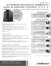 LiftMaster RSW12UL RSW12UL Product Guide - French