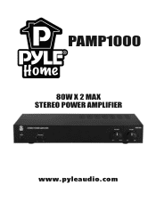 Pyle PAMP1000 PAMP1000 Manual 1
