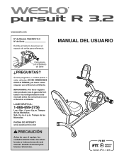 Weslo Pursuit R 3.2 Bike Ussp Manual