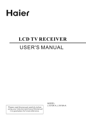 Haier L1510A-A User Manual