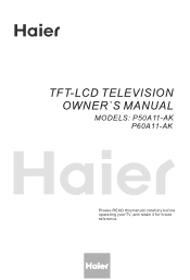 Haier P60A11-AK User Manual