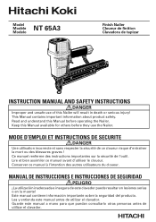 Hitachi NT65A3 Instruction Manual