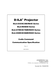 JVC DLA-RS65U Command Communication Specification for D-ILA Projectors (v1.7 for DLA-RS45/4800/55/65)