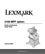 Lexmark 3100 Setup Guide