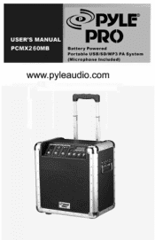Pyle PCMX260MB PCMX260MB Manual 1