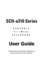 Samsung SCH-A310SV User Manual (user Manual) (ver.2.0) (English)