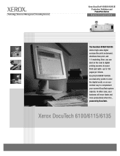 Xerox 6100DN Xerox DocuTech 6100/6115/6135 Production Publisher Specifications