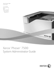 Xerox 7500/DT System Administrator Guide (English Only)