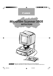 Canon Microfilm Scanner 350II MS-350II Instruction Manual. 3.01 MB