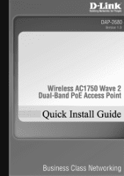 D-Link DAP-2680 Quick Install Guide 1