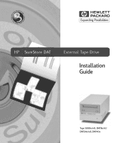 HP C1593B HP SureStore DAT External Tape Drive Installation Guide