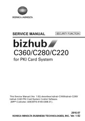 Konica Minolta bizhub C360 bizhub C220/C280/C360 PKI Security Operations User Guide