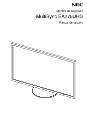 NEC EA275UHD-BK Users Manual - Spanish