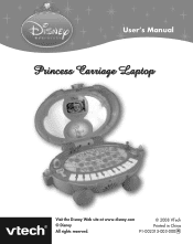 Vtech Disney Princess Carriage Laptop User Manual