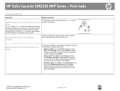 HP Color LaserJet CM2320 HP Color LaserJet CM2320 MFP - Print Tasks