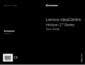 Lenovo Horizon 27 Table PC Lenovo IdeaCentre Horizon 27 Series User Guide