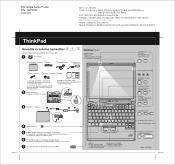Lenovo ThinkPad X32 (Slovenian) Setup guide for the ThinkPad X32 (Part 1 of 2)