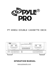 Pyle PT659DU PT659DU Manual 1