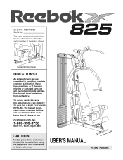 Reebok 825 English Manual