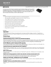 Sony BDP-S3100 Marketing Specifications