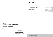 Sony HT-CT260 Operating Instructions