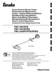 Tanaka TBC-340PFD Handling Instructions
