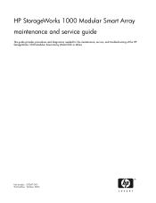 HP 353803-B22 HP StorageWorks 1000 Modular Smart Array maintenance and service guide (257547-003, October 2006)