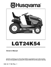 Husqvarna LGT24K54 Owners Manual