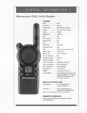 Motorola 1410 User Manual