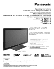 Panasonic TC-54PS14 54' Plasma Tv - Spanish