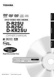 Toshiba D-KR2SU Owners Manual