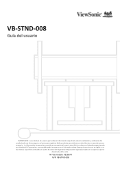 ViewSonic VB-STND-008 User Guide Espanol