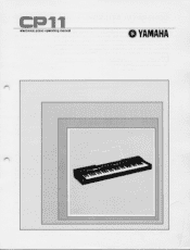 Yamaha CP11 Owner's Manual (image)