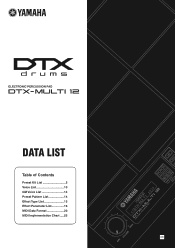 Yamaha DTX-MULTI Data List